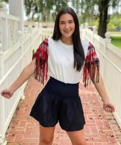 Joy Joy Bottoms Oliva Smock Waist Skort