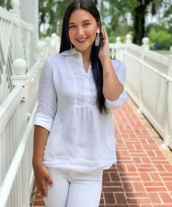 Lilly Pulitzer Palm Shores Tunic (Resort White)