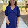 Amanda Uprichard Farrow Dress (Navy) Dresses