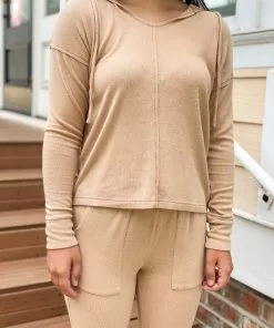 Mododoc Long Sleeve Cozy Hoodie (Camel)