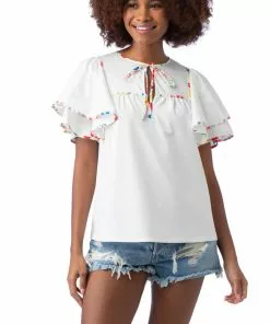 Crosby By Mollie Burch Nadine Top (White)
