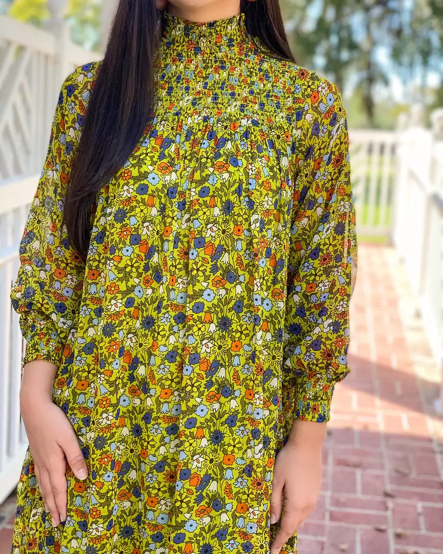 Olivia James The Label Piper Dress (Liberty Celery) 6 Olivia James The Label Piper Dress (Liberty Celery)