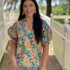 Brooke Wright Designs Tops Puff Tunic (Ditzy Florals)