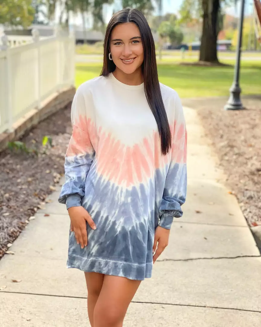 Mudpie Mattie Tie Dye Dress Multi Dresses 4 Mudpie Mattie Tie Dye Dress Multi Dresses