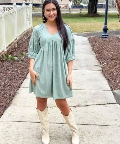 Uncle Frank Parsley & Sage Dress (Sage)