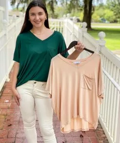 OO Boutique Oversized Pocket Tee (Sand)