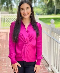 Trina Turk Tops Lange Top (Tickled Pink)