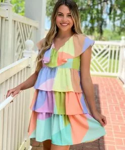 Crosby By Mollie Burch Lydia Dress (Sunset Colorblock)