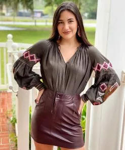 Marie Oliver Bottoms Braden Skirt (Bordeaux)