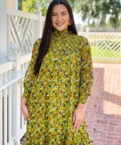 Olivia James The Label Piper Dress (Liberty Celery) 10 Olivia James The Label Piper Dress (Liberty Celery)