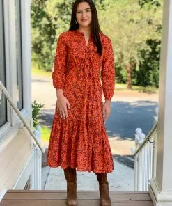 Olivia James The Label Lydia Dress (Harvest Stems) Dresses