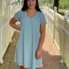 Dylan Tide Terry Dress (Lake)
