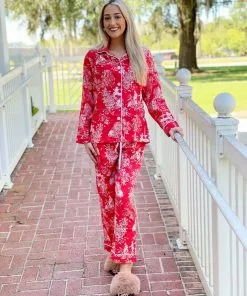 The Cat's Pajamas Luxe Pima Pajama (A Rose, My Love?)