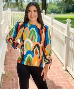 Crosby By Mollie Burch Logan Top (Geode) Tops