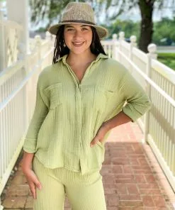 S'edge Kaia Blouse (Scout Green)