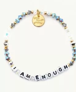 Little Words Project I Am Enough Bracelet (Social Light)