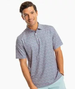 Southern Tide Driver Just Chillin' Perf Polo (Blue Ridge) Tops