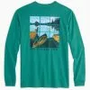 Southern Tide Lakeside View Tee (Bottle Green) Tops