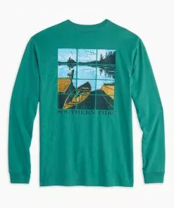 Southern Tide Lakeside View Tee (Bottle Green) Tops