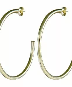 Sheila Fajl Liana Hoops Polished Gold