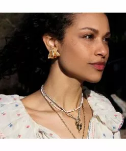 Mignonne Gavigan Accessories Fan Moth Earrings (Gold) 7 Mignonne Gavigan Accessories Fan Moth Earrings (Gold)