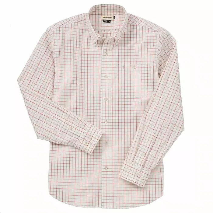Tom Beckbe Tops Poplin Shirt (Alloy/Ecru) 3 Tom Beckbe Tops Poplin Shirt (Alloy/Ecru)