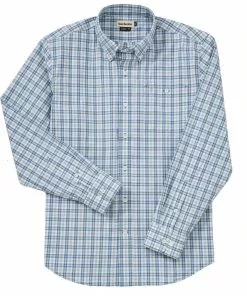 Tom Beckbe Poplin Shirt (Blue/Green) Tops