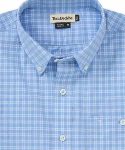 Tom Beckbe Tops Poplin Shirt (Blue/White)