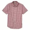 Tom Beckbe Tops Cotton Lawn Shirt (Garnet/Ecru)
