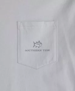 Southern Tide Tops Ouotdoorman Skip Jack Fill Tee (Seagull Grey)