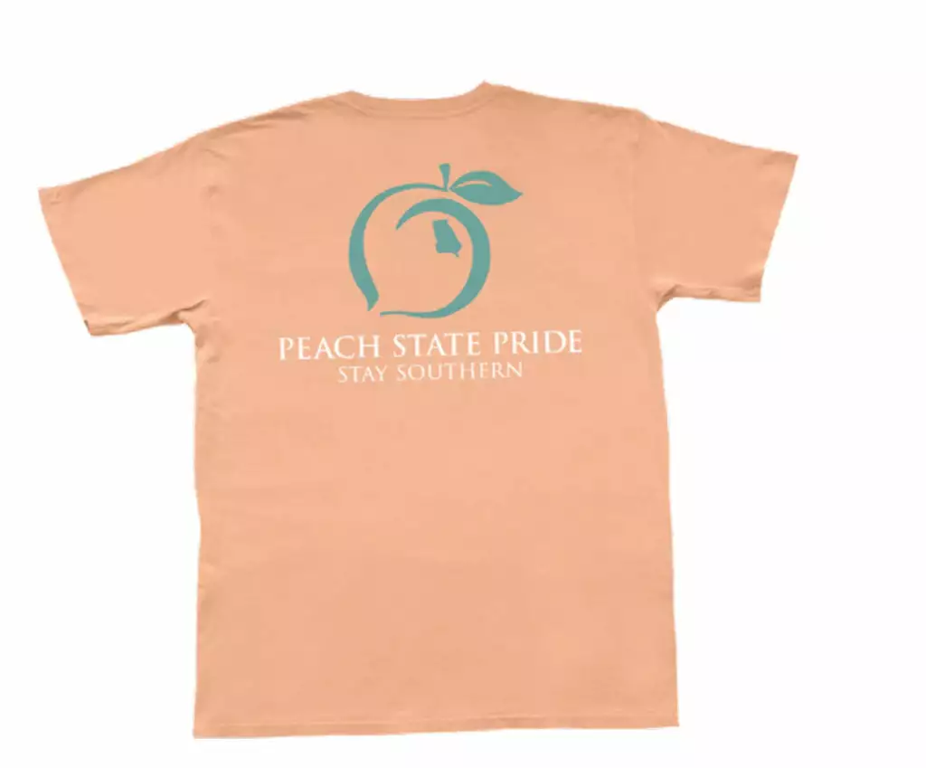 Peach State Pride Classic Stay Southern Short Sleeve Tee (Peach) 3 Peach State Pride Classic Stay Southern Short Sleeve Tee (Peach)