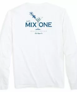 Fish Hippie Mix One Long Sleeve Tee (White) Tops
