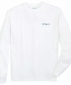 Fish Hippie Mix One Long Sleeve Tee (White) Tops