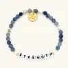 Little Words Project Jewelry Strength Bracelet (Bluestone) 1 Little Words Project Jewelry Strength Bracelet (Bluestone)