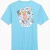 Southern Tide Tops Rum Runner Delivery Tee (Brisk Blue) 2 Southern Tide Tops Rum Runner Delivery Tee (Brisk Blue)