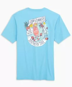 Southern Tide Tops Rum Runner Delivery Tee (Brisk Blue)