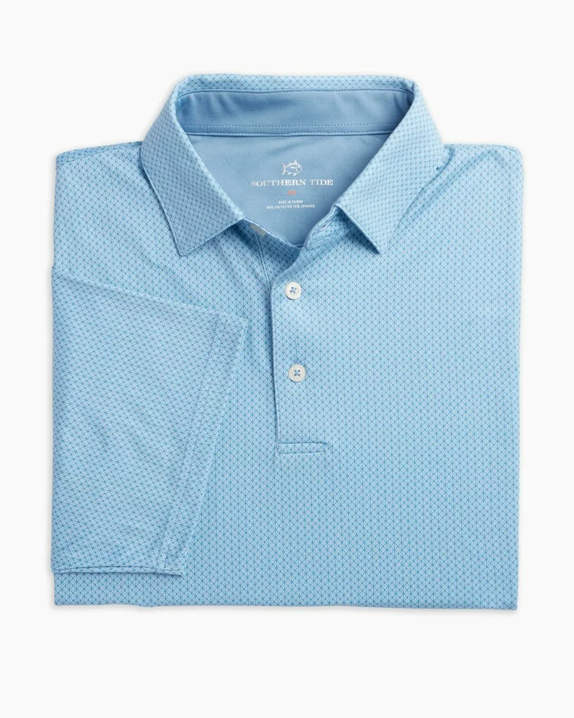 Southern Tide Ryder Geo Print Polo (Blue Shadow) 3 Southern Tide Ryder Geo Print Polo (Blue Shadow)