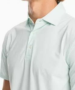Southern Tide Tops Sawgrass Mini Stripe Performance Polo (Mist Green)