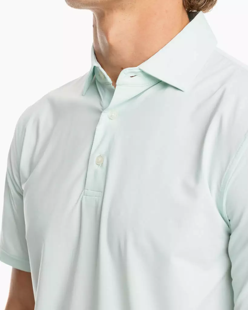 Southern Tide Tops Sawgrass Mini Stripe Performance Polo (Mist Green) 4 Southern Tide Tops Sawgrass Mini Stripe Performance Polo (Mist Green)
