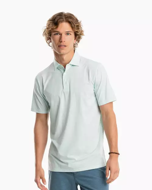 Southern Tide Tops Sawgrass Mini Stripe Performance Polo (Mist Green) 3 Southern Tide Tops Sawgrass Mini Stripe Performance Polo (Mist Green)