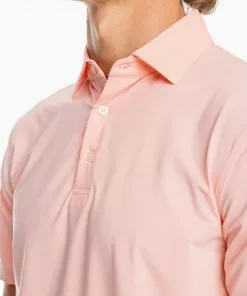 Southern Tide Sawgrass Mini Stripe Performance Polo (Sun Baked Sand)