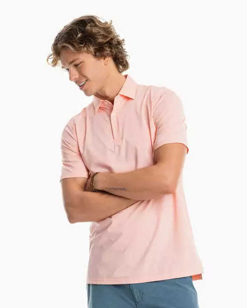Southern Tide Sawgrass Mini Stripe Performance Polo (Sun Baked Sand) 3 Southern Tide Sawgrass Mini Stripe Performance Polo (Sun Baked Sand)