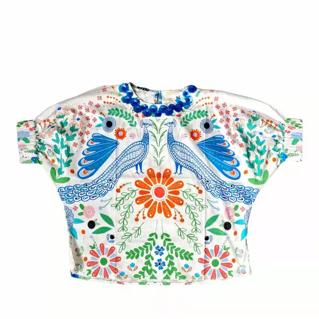 Only Options Tops Flora Shirt (White Otomi) 4 Only Options Tops Flora Shirt (White Otomi)