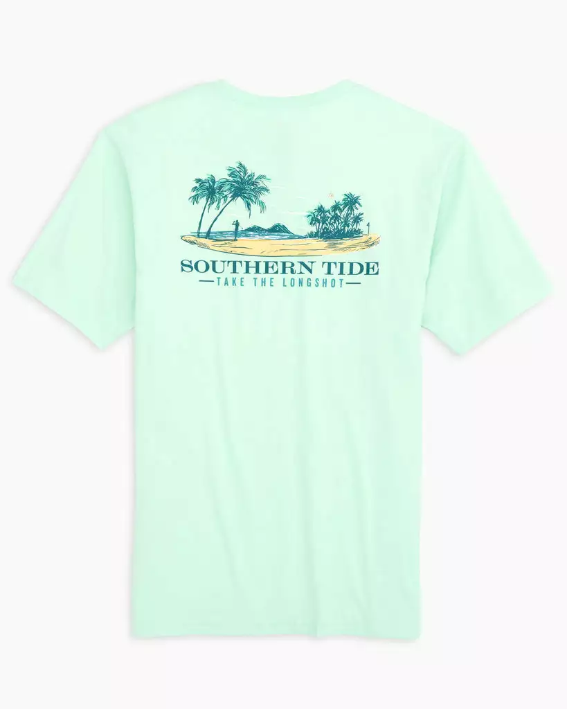 Southern Tide Tops Take The Long Shot Tee (Mist Green) 3 Southern Tide Tops Take The Long Shot Tee (Mist Green)