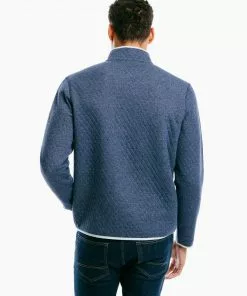 Southern Tide Tiller Heather Quarter Zip (Heather True Navy) 7 Southern Tide Tiller Heather Quarter Zip (Heather True Navy)