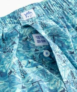 Southern Tide Tis The Skison Boxer (French Lilac)