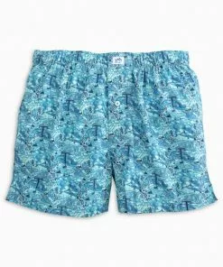 Southern Tide Tis The Skison Boxer (French Lilac)