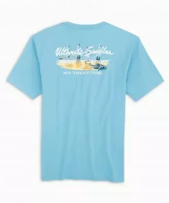 Southern Tide Ultimate Sandbar Tee (Brisk Blue) Tops