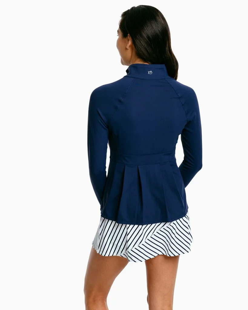Southern Tide Viviette Performance Full Zip (Nautical Navy) Outerwear 6 Southern Tide Viviette Performance Full Zip (Nautical Navy) Outerwear