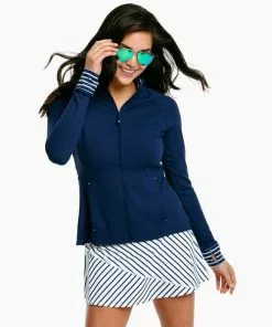 Southern Tide Viviette Performance Full Zip (Nautical Navy) Outerwear 8 Southern Tide Viviette Performance Full Zip (Nautical Navy) Outerwear